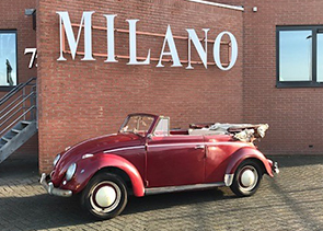 Een zeer originele Volkswagen cabriolet 1955